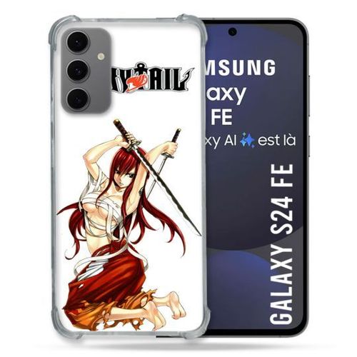 Coque Renforcée Pour Samsung Galaxy S24 Fe Manga Fairy Tail Erza