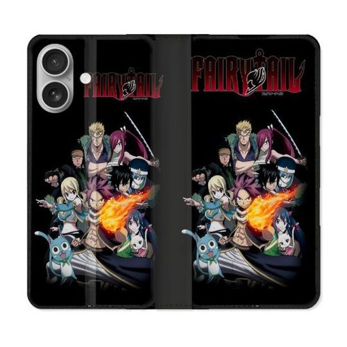 Housse Cuir Portefeuille Pour Samsung Galaxy A06 Manga Fairy Tail Logo Team