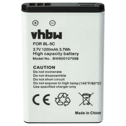 Vhbw Batterie Compatible Avec Doro Dfc-0190 Téléphone Portable (1200mah, 3,7v, Li-Ion)