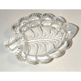 Cendrier Forme Feuille En Cristal