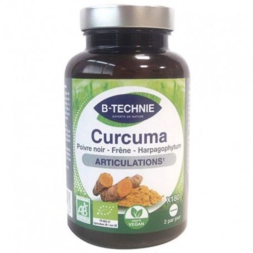 Biotechnie Curcuma Plus Articulations Bio 180 Comprimés 