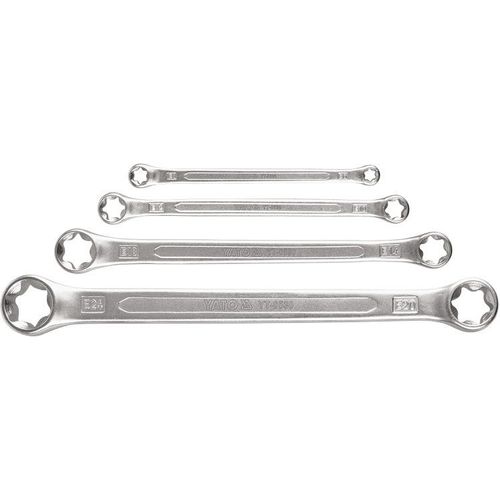 TROUSSE DE CLES TORX PLATES OEIL E6 x E8, E10 x E12, E14 x E18 et E20 x E24.