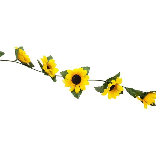 GUIRLANDE TOURNESOL ARTIFICIEL 2.3M JAUNE