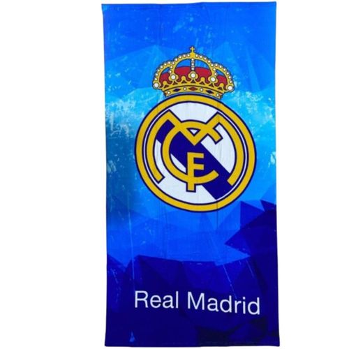 Drap De Plage Real Madrid - 70 X 140 Cm - Modèle Officiel (Taille Taille Unique,Couleur Bleu)