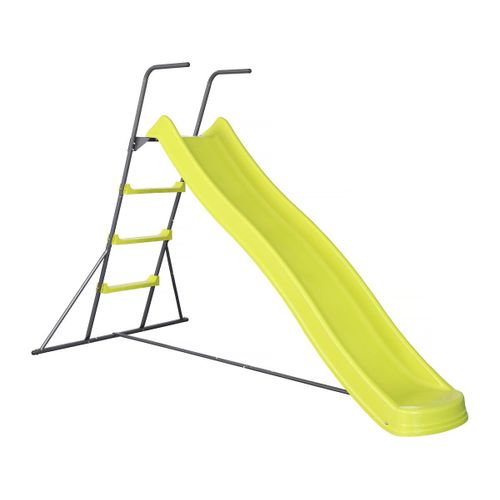 Toboggan De Jardin À Double Vague "Poly" En Vert - 240 X 120 X 156 Cm