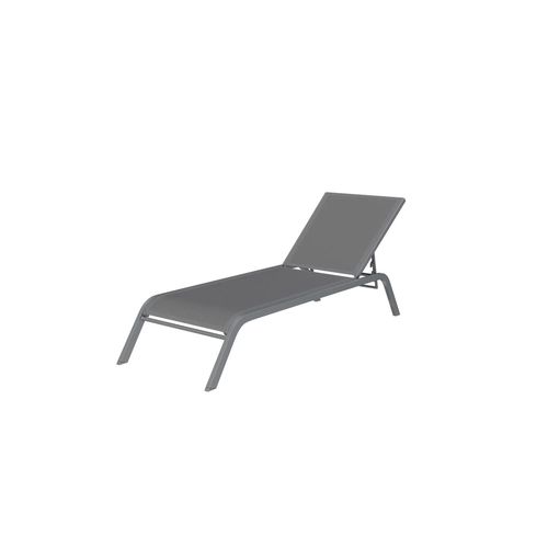 Bain De Soleil Multiposition En Aluminium Gris Tello Hyba
