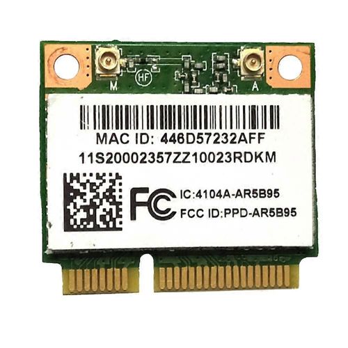 Atheros AR5B95 AR9285 Carte réseau sans fil 2.4G 150Mbps PCI-E Demi-hauteur Carte réseau intégrée pour