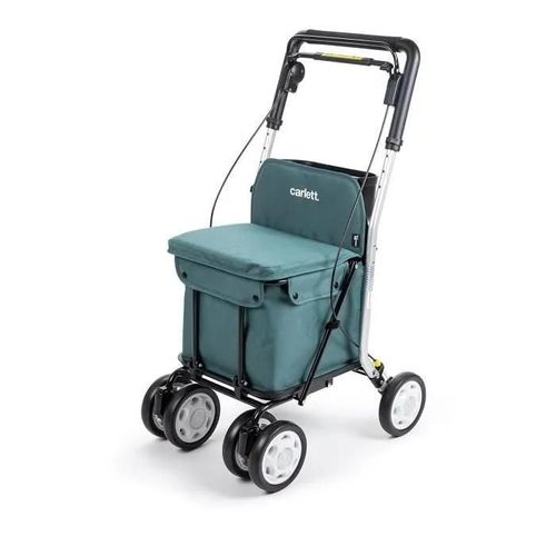 Chariot de Courses - Carlett - Lett800 Comfort Move - Pliable - 4 Roues - Siège Amovible