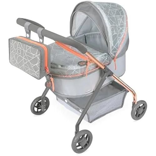 Poussette De Poupées - De Cuevas Toys - Ma Première Poussette - Gris - 56 Cm - Sac Inclus