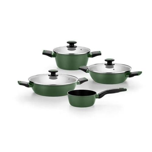 Batterie De Cuisine - Monix - M509900 - Aluminium Forgé - 4 Pièces - Anti-Adhésif Xylantm
