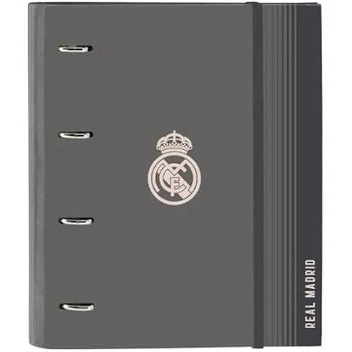 Classeur - Safta - Real Madrid 3ème Équipe 24/25 - 4 Anneaux De 35 Cm - 100 Feuilles A4 - Couverture Rigide