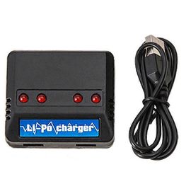 Ky601s Drone 3.7v Chargeur De Batterie 4 En 1 Charge Pour Accessoires De Jouets Hub Rc-Générique