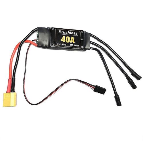 2-4s 40a Brushless Esc Drone Avions Pièces Xt60 Moteur De Contrôleur De Vitesse Pour Rc Fpv Quadricoptère Hélicoptère-Générique