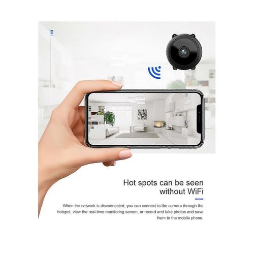 4K Mini WIFI Caméra Vision nocturne Enregistreur vidéo Caméscope à distance sans fil Détection de mouvement Animaux de compagnie Bab