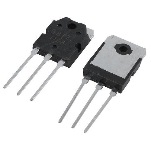 2 transistors en silicium - D 1047 + B 817, 200 V, 12 A