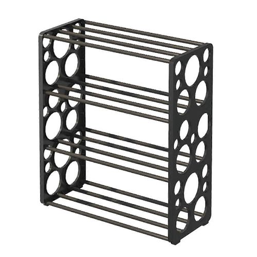 Étagère À Chaussures Pratique Pour Garder Les Chaussures Organisées : Parfait Pour L¿Entrée De La Maison Et L¿Intérieur, Noir