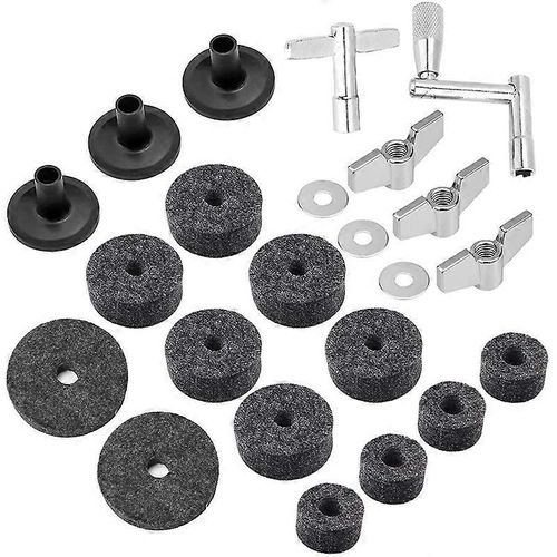 23 Pièces Cymbale Remplacement Accessoires Cymbale Feutres Hi-Hat Embrayage Feutre Hi Hat Coupe Feutre Cymbale Sle