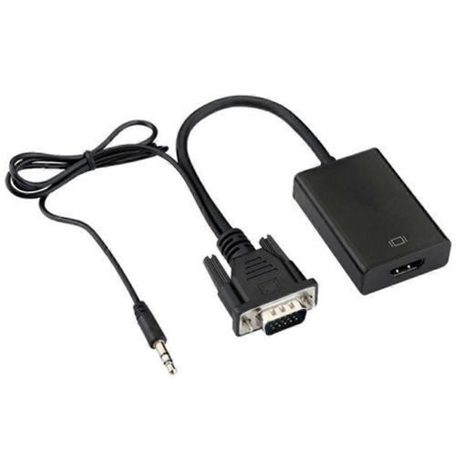 Adaptateur de câble VGA vers compatible Convertisseur mâle vers femelle avec sortie audio Adaptateur VGA 1080P pour P