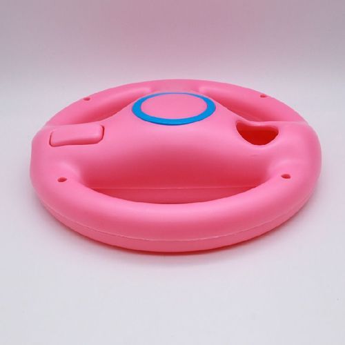 Poignée De Volant De Course Nintendo Wii,Manette De Jeu,Télécommande,Volant De Kart - Type Pink