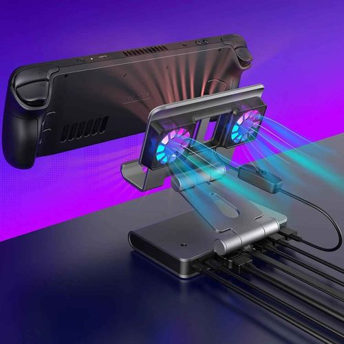 Gérstation D'accueil Pour Steam Deck,Rog Ally X,Legion Go,Griffe Gelée,Support Réglable,Steam Deck S6 Avec Hdmi,4k 60hz,6 En 1