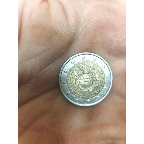 Pièce 2€ Commémorative De L Euro 2002-2012 Française
