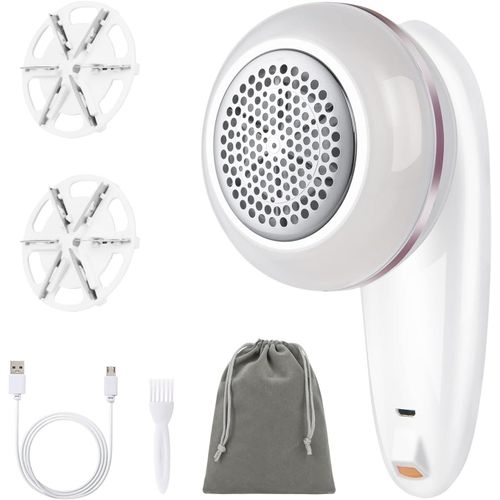 Rasoir Anti Bouloche,Rasoir Bouloche Électrique Sans Fil Avec Lame Rechange & De Nettoyage,Usb Rechargeable Rasoir Textile Anti-Bouloches Électrique,Pour Pulls,Meubles,Tapis(Lavande)
