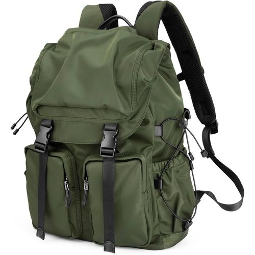 Sac A Dos Vintage 15.6 Pouces Sac À Dos Ordinateur Portable Homme Femme 30L Résistant À L'Eau Grande Capacité Sac A Dos Pc Portable Sac À Dos De Voyage Affaires Pour Loisir Collège,Vert