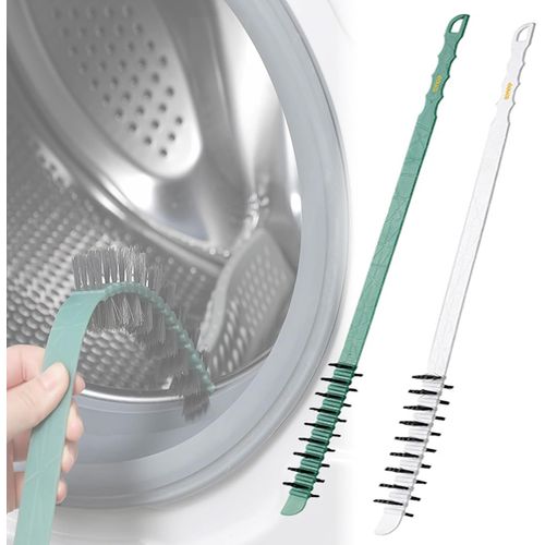 Lot De 2 S De Nettoyage Pour Grille D'Aération De Sèche-Linge¿Anti-Peluches Longue Et Flexible Pour Réfrigérateur Vert + Blanc