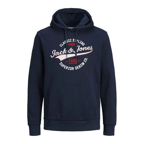 Jack & Jones Jwh Logo Sweat Hood Bleu