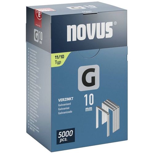 Agraphe plat G type 11 W10,6xL10mm fil W.1,25mm 5000 pièces.NOVUS
