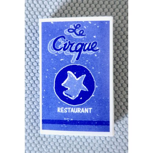 Boîte D'allumettes Pleine "Le Cirque" Restaurant.