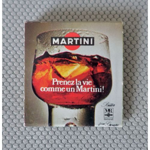 Pochette D' Allumettes Pleine Seita Restaurant "Chez Barbe" Martini & Rossi/ Nutsy. "Prenez La Vie Comme Un Martini !". Non Utilisée