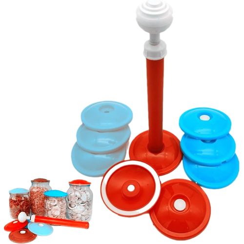 Kit De Mise Sous Vide En Verre, Avec Couvercle En Verre, Kit De Fixation Pour Appareil De Mise Sous Vide, Scelleuse Manuelle Portable Avec Pompe À Vide Et 9 Couvercles Pour Le Stockage Des Aliments
