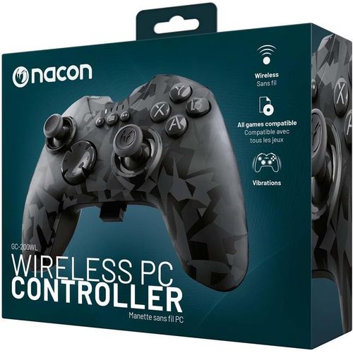 Manette De Jeu Pc Sans Fil 2.4ghz Gc-200 Urban Camo.