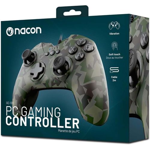 Manette De Jeu Pc Filaire Gc-100 Forest Camo.