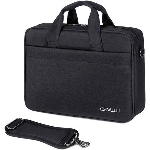 Sacoche Ordinateur Portable 15.6 Pouces Imperméable Mallette Pour Pc Tablette Cartable Sac À Bandoulière Sac Messager, Multifonctionnel Portable Pour Ordinateur Portable Avec Bandoulière Réglable