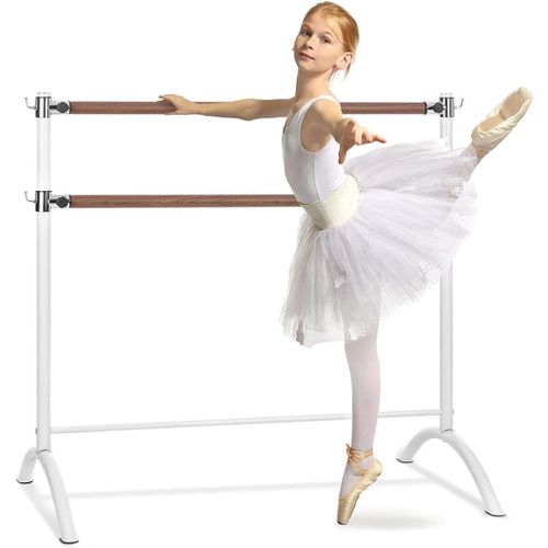 Anna-Marie - Double Barre De Danse Classique, Pose Libre, Hauteur Réglable, Poignées De Verrouillage, Pieds Solidesn, Tubes D'acier, Stretching