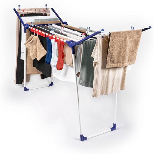 Séchoir À Linge Pegasus 150 Solid Slim, Séchoir Sur Pied Grande Surface D'Étendage, Étendoir À Linge Solide Et Robuste De Taille Compacte