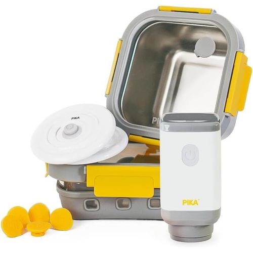 - Kit De Démarrage Sous Vide : Pompe Électrique + 2 Couvercles De Mise Sous Vide + 2 Boites Alimentaires Sous Vide + 5 Valves Pour Boites Alimentaires | Appareil De Mise Sous Vide Alimentaire