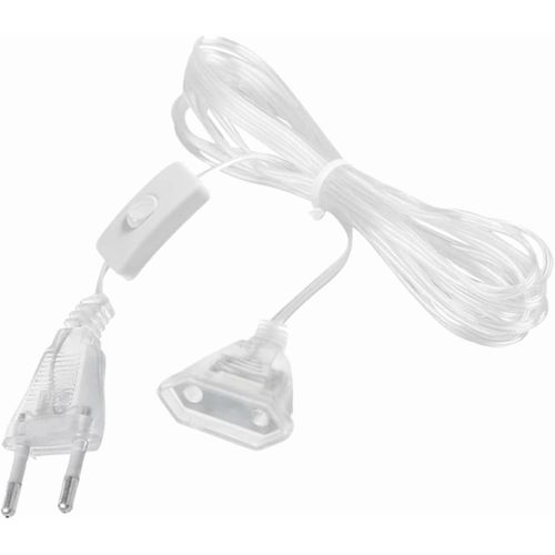 Rallonge Electrique - Rallonge Électrique Transparente, Rallonge Electrique Fil Plat Pour Accessoires Electriques Petit, Lanternes Led Et Utilisation Extérieure.(3M)