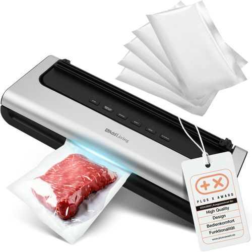 Machine À Emballer Sous Vide, Pour Aliments, Avec 5 Sacs Sous Vide (20 X 30 Cm), Fonction Wet & Dry, Machine À Sceller Sous Vide, Machine À Souder, Fonction Douce Et Raccord De Tuyau
