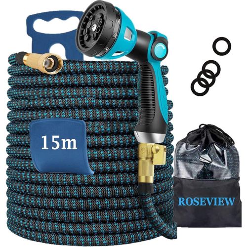 Tuyau Arrosage Extensible 30M D'Arrosage Tuyaux D Arrosages 30 M Tyau Arosage Extensibilités Flexible Tuyo Souple Garden Hose Darrosage Jardin Retractable D¿Arrosage De 30 Mètres (Bleu Foncé 15M)