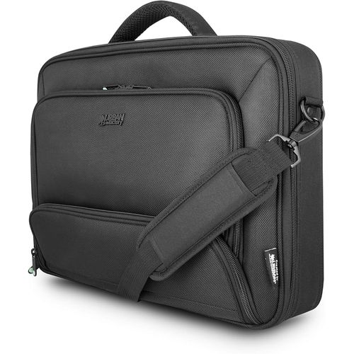Sacoche Pour Ordinateur Portable - Pc 17.3 Pouces Et Tablette 10.5 Pouces Modèle Mixee Noir Avec Poche Dédiée Alimentation Notebook Et Poignée Confortable Souple (Matière Non Abrasive)