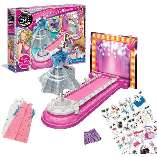 - Crazy Chic-Fashion Collection, Ensemble Vêtements Jeu Créatif 7 Ans-Kit Mode Fille-Fabriqué En Italie, 18666, Multicolore