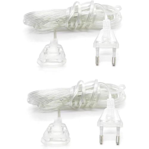 Rallonge Electrique - Rallonge Électrique Transparente, Rallonge Electrique Fil Plat Pour Accessoires Electriques Petit, Lanternes Led Et Utilisation Extérieure.(5M)