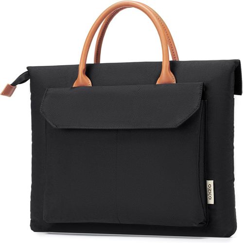 Sac Ordinateur Femme 15,6 Pouces, Imperméable Oxford Sac Cabas Femme Sacoche Ordinateur Portable Grand Sac À Main Travail Femme Sac À Bandoulière Sac Enseignant Pour Les Cours, Etudiante