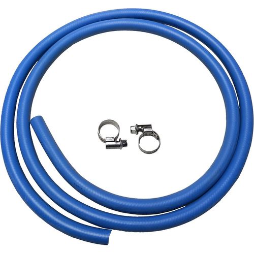 Tuyau De Gaz Caoutchouc Kit Gpl Pvc Imq 8X13 2 M 2 Pinces Stingitubo Fabriqué En Italie Bleu Uni 7140 En Vertu