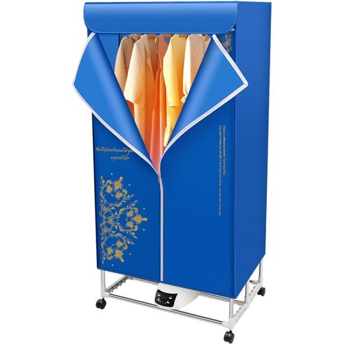 Sèche-Linge Électrique, Armoire Portable, Séchoir À Air Chaud Avec Minuterie, Design À Double Couche, Pliable, Mini Sèche-Linge Pour La Maison, Silencieux, Imperméable, Peu Encombrant