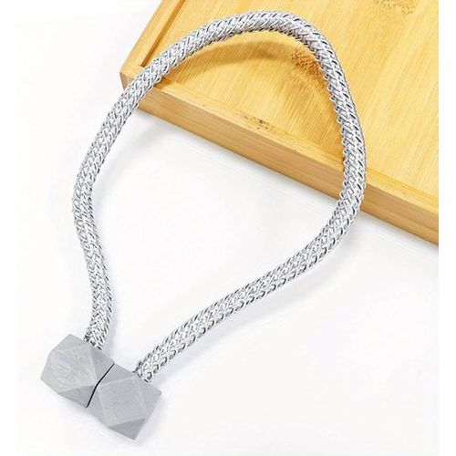 Paire D'embrasses De Rideau Aimant Puissant 2 Pièces Accessoires Rideaux Et Rideaux Décorations Fenêtres Embrasses Pour Chambre À Coucher Bureau Hôtel - Aimants Beige Gris Rouge Blanc