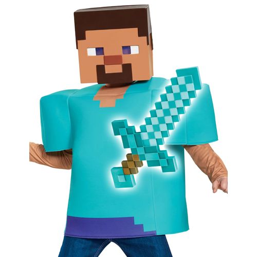 Kit Déguisement Steve Et Épée Minecraft Enfant